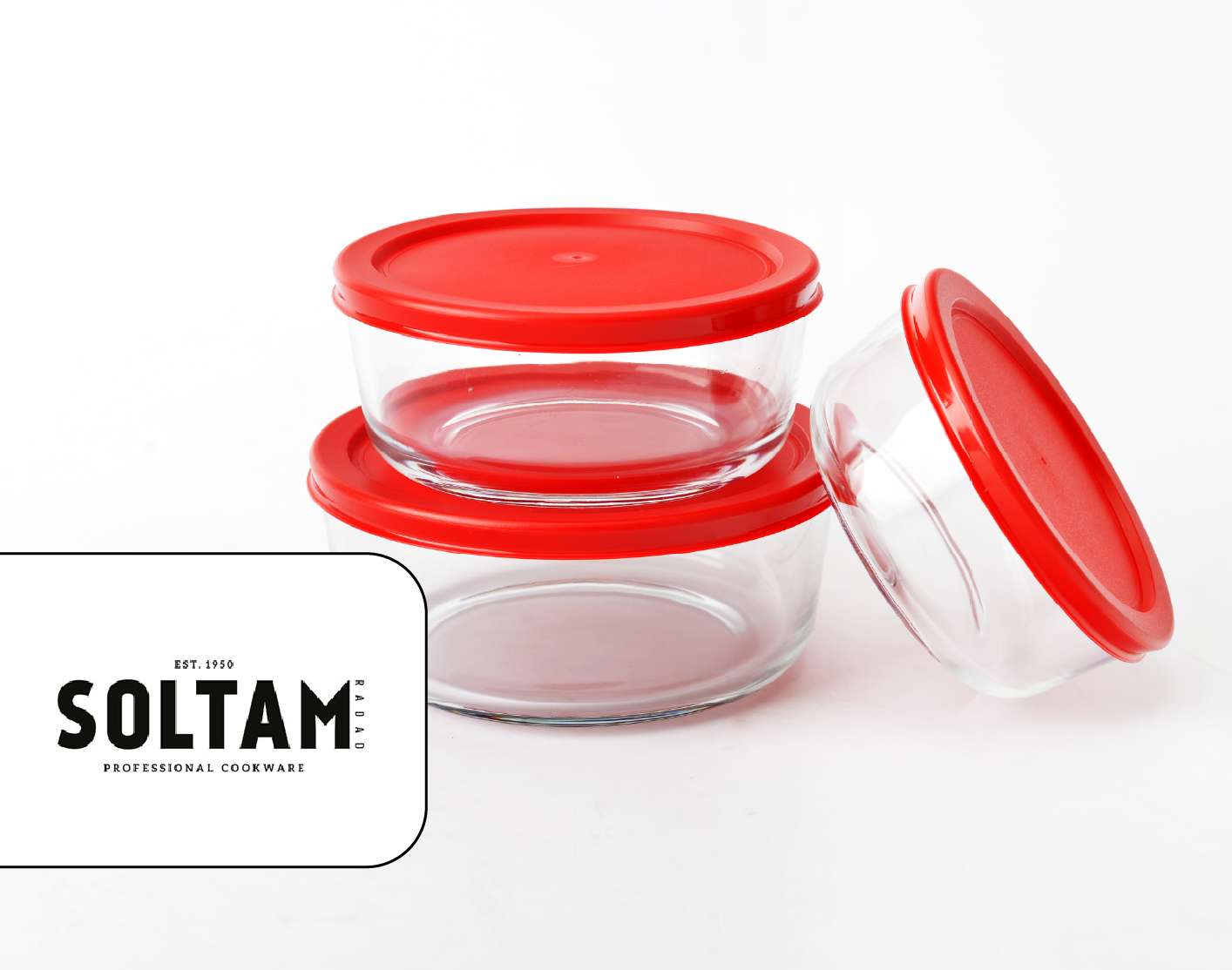  סולתם | סט קופסאות אחסון מזכוכית ב-35 ש"ח